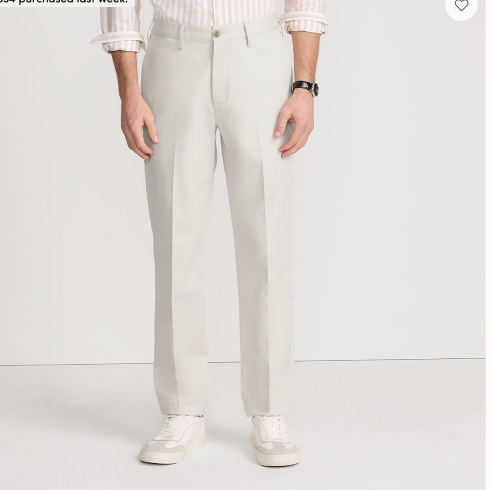 NWT! Crown & Ivy MOTION FLEX khaki pants 38X30 Men’s - Picture 2 of 16